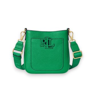 Lauren Ralph Laurenvoor vrouwen. 431982184006 Kleine groene leren schoudertas Cameryn (OSFA), Casual, Leer