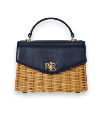 Lauren Ralph Laurenvoor vrouwen. 431958996002 Kleine beige Farrah satcheltas (OSFA), Casual, Raffia