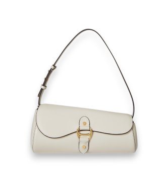 Lauren Ralph Laurenvoor vrouwen. 431977487004 Tasha medium tas van gebroken wit leer (OSFA), Casual