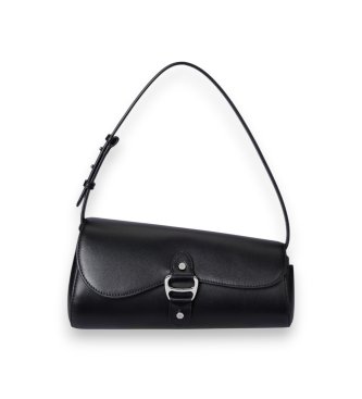 Lauren Ralph Laurenvoor vrouwen. 431977487002 Tasha medium leren tas zwart (OSFA), Casual, Leer