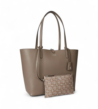 Lauren Ralph Lauren para mujer. 431795329072 Bolso tote grande reversible taupe (OSFA), Casual, Poliéster