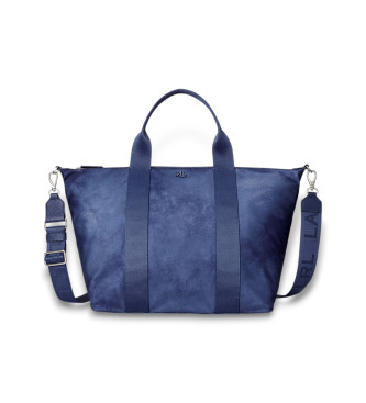 Lauren Ralph Lauren para mujer. 431970158008 Bolso tote Stevie azul (OSFA), Casual, Nylon