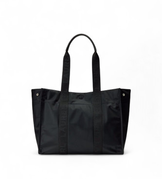 Lauren Ralph Lauren para mujer. 431970157003 Bolso tote Stevie extragrande de nailon negro (UNIADES), Casual, Nylon