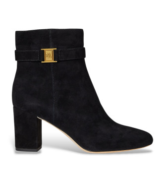 Lauren Ralph Lauren Para Mujer. 802967827001 Botines De Piel Kelie Negro (35), 1 A 3Cm, Cremallera, Casual-image