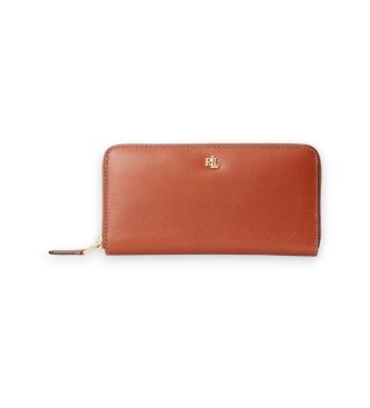 Para mujer. 432876730004 Cartera continental de piel (OSFA), Beige, Casual
