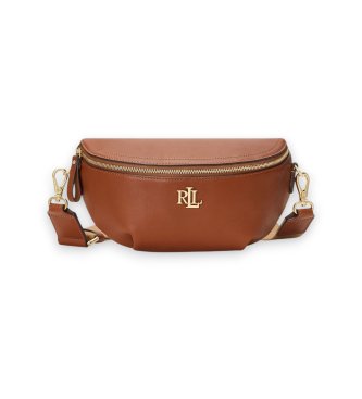 Lauren Ralph Lauren för kvinnor. 431934832002 Marcy midjeväska i brunt läder (OSFA), Beige, Casual, Hud