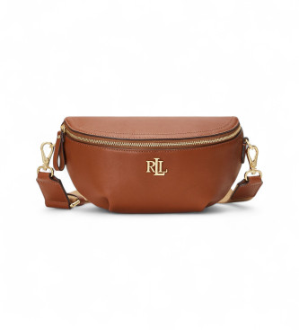 Lauren Ralph Lauren para mujer. 431934832002 Riñonera de piel Marcy marrón (OSFA), Casual