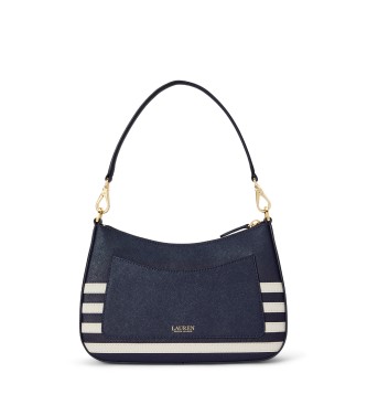 Lauren Ralph Laurenvoor vrouwen. 431934891011 Danni tas medium van leer met marineblauwe strepen (OSFA), Casual