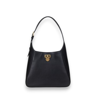 Lauren Ralph Laurenvoor vrouwen. 431956790002 Grote Tanner schoudertas van zwart leer (OSFA), Casual