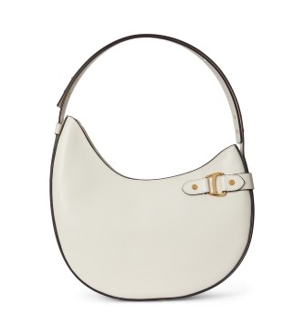 Lauren Ralph Laurenvoor vrouwen. 431980156004 Grote Tasha schoudertas van gebroken wit leer (OSFA), Casual