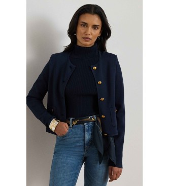 Lauren Ralph Lauren Chaqueta recortada de punto marino