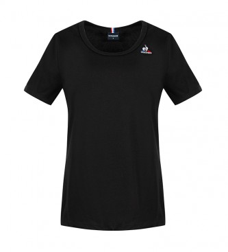 Le Coq Sportif para mujer. Camiseta Essentiels SS NÂ°1 negro