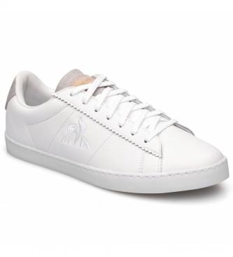 Le Coq Sportif para mujer. Zapatillas de piel Elsa Brogue blanco