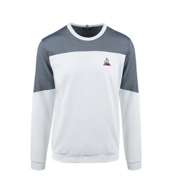 Le Coq Sportif para hombre. Sudadera Saison blanco, azul Le Coq Sporti