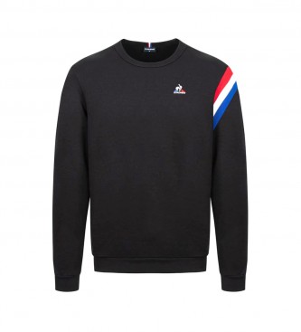 Le Coq Sportif. Sudadera Tri Crew NÂ°1 negro Le Coq Sportif