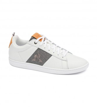 Le Coq Sportif para hombre. Zapatillas de piel Courtclasic blanco