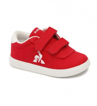 Le Coq Sportif para niños. Zapatillas Court One Sport rojo Le Coq Spor