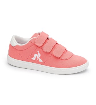 Le Coq Sportif para niños. Zapatillas Court One PS Sport rosa