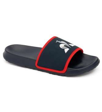 Le Coq Sportif. Chanclas Slide Binding Dress marino, rojo Le Coq Sport