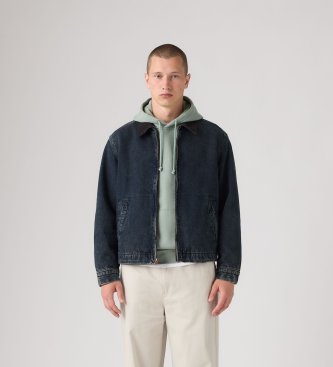 Levi's para hombre. 007WJ-0000 Chaqueta Castro Full Zip con forro azul (XL), Casual, Algodón