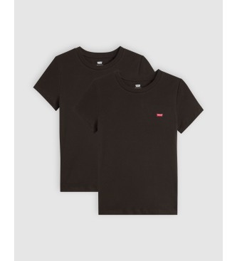 Levi's para mujer. 004AN-0001 Camisetas Perfect negro (M), Casual, Algodón, Manga corta