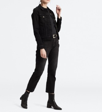 Levi's para mujer. Jeans 501 Crop Black Sprout negro Levi's