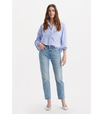 Levi's para mujer. A8746-0002 Jeans 501 Original Lightweight recortados azul (24/26), Casual, Algodón, Denim