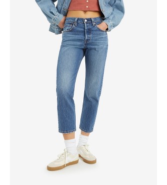 Levi's para mujer. 36200-0335 Jeans 501 Original Cropped azul (26/26), Casual, Algodón, Denim