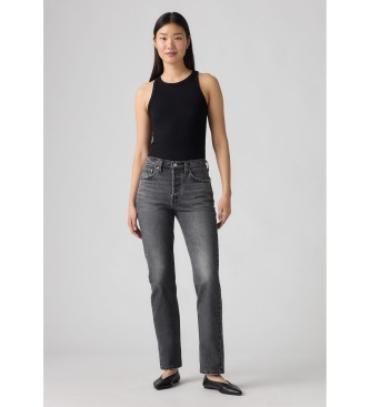 Levi's para mujer. 12501-0604 Jeans 501 gris (24/30), Casual, Algodón, Denim