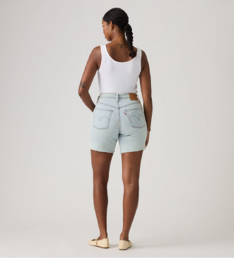 Levi's para mujer. A9296-0008 Shorts 501 Mid Thigh Lightweight azul 2