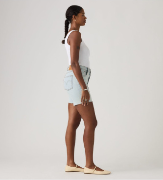 Levi's para mujer. A9296-0008 Shorts 501 Mid Thigh Lightweight azul 3