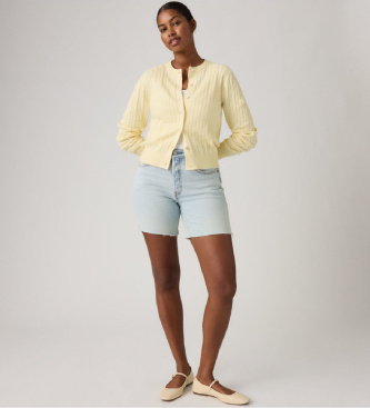 Levi's para mujer. A9296-0008 Shorts 501 Mid Thigh Lightweight azul 4