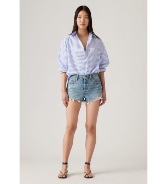 Levi's para mujer. 56327-0390 Short 501 Original High Rise azul (27), Casual, Algodón, Denim