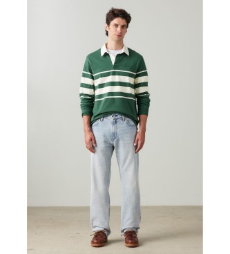 Levi's para hombre. 000LO-0005 Jeans 555 relajados rectos azul (36/32), Casual, Algodón, Denim