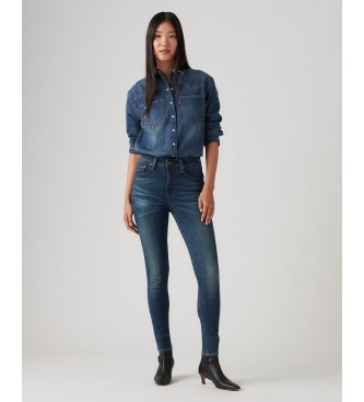 Levi's para mujer. 18882-0868 Jeans 721 High Rise Skinny azulWorn In (24/30), Casual, Algodón, Denim