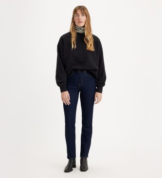 Levi's para mujer. 18883-0011 Jean 724 Recto De Talle Alto marino (27/30), Casual, Algodón, Denim