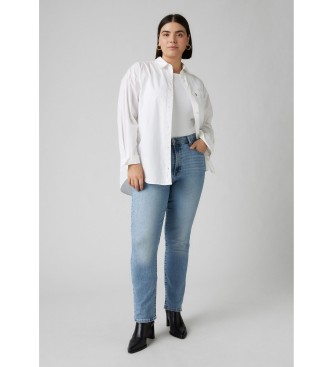 Levi's para mujer. 18883-0209 Jeans 724 Talle Alto azul (27/28), Casual, Algodón, Denim
