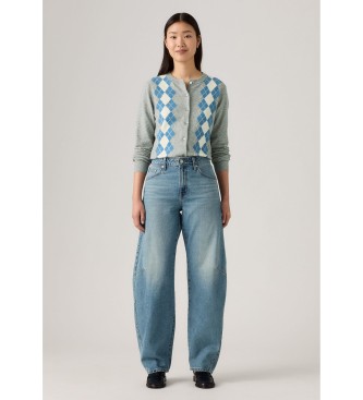 Levi's para mujer. 0039A-0002 Jeans Baggy Dad Barrel azul (25/32), Casual, Algodón, Denim