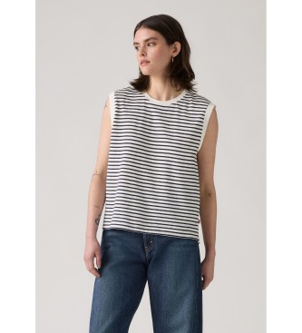 Levi's para mujer. A8794-0018 Camsieta Boxy marino (S), Casual, Algodón, Sin mangas / Tirantes