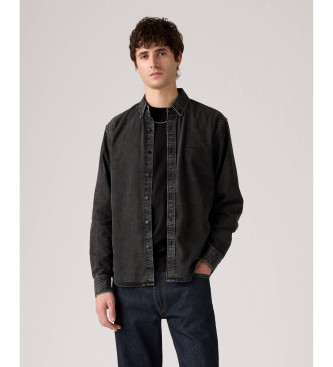 Levi's para hombre. A7210-0038 Camisa de Botones Authentic negro (M), Casual, Algodón, Manga larga