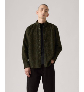 Levi's para hombre. A7210-0045 Camisa de Botones Authentic verde oscuro (XL), Casual, Algodón, Manga larga