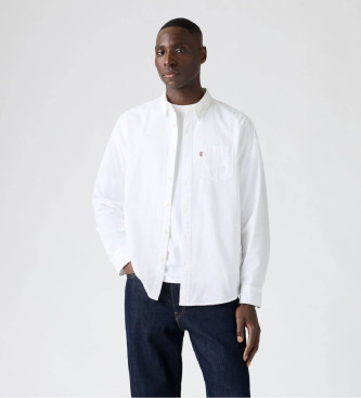 Levi's para hombre. 85746-0000 Camisa Sunset blanco (L), Casual, Algodón, Manga larga