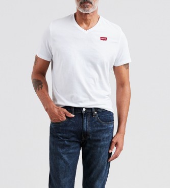 Levi's para hombre. Camiseta Cuelllo pico blanco Levi's