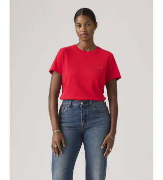 Levi's para mujer. 005J2-0012 Camiseta Favorite rojo (L), Casual, Algodón, Manga corta