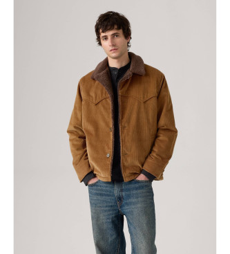 Levi's para hombre. 003GP-0000 Chaqueta de Pana Durham Cosy marrón (M), Casual, Algodón