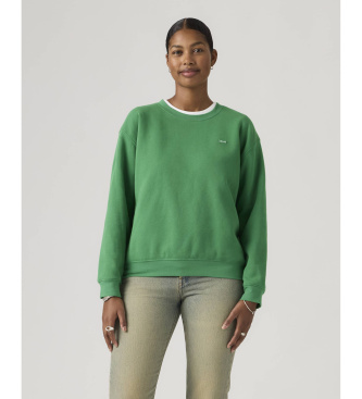 Levi's para mujer. A5942-0055 Sudadera Everyday verde (XS), Casual, Algodón, Manga larga
