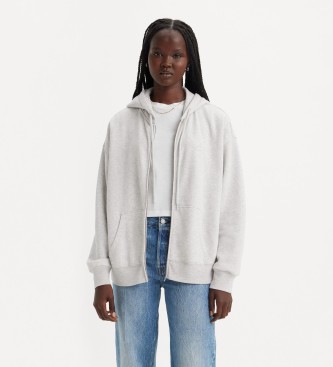 Levi's para mujer. A5945-0004 Sudadera Everyday gris (L), Casual, Algodón