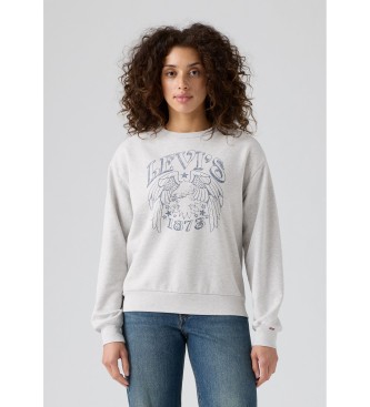 Levi's para mujer. A7288-0100 Sudadera Graphic Heritage gris (S), Casual, Algodón