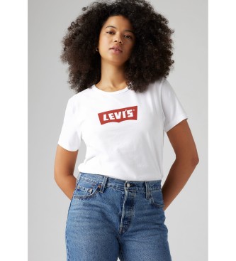 Levi's para mujer. A8802-0000 Camiseta Graphic Iconic blanco (XS), Casual, Algodón, Manga corta