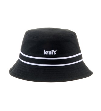 Levi's para hombre. Gorro Poster Logo Bucket Hat negro Levi's